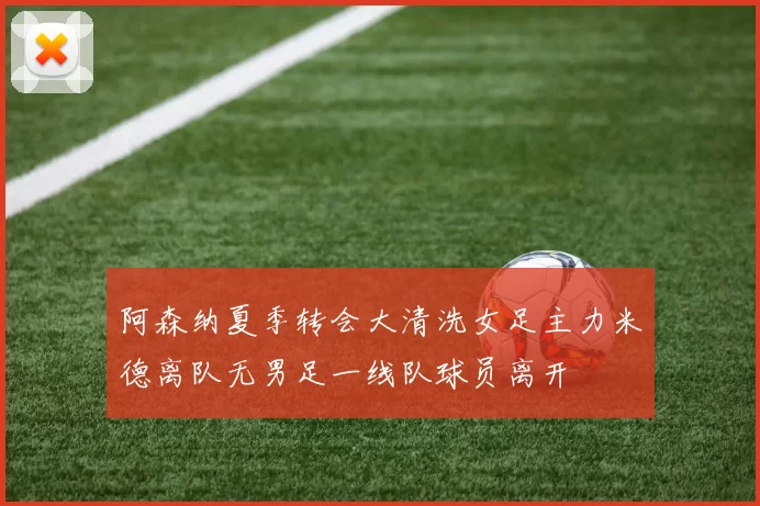 阿森纳夏季转会大清洗女足主力米德离队无男足一线队球员离开
